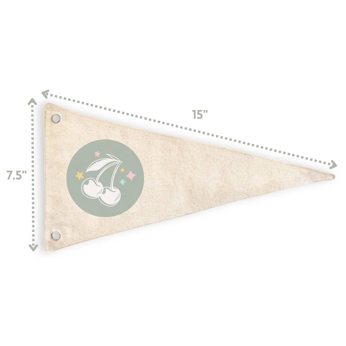 Long Live Girlhood Canvas Pennant Flag - Kids Decor