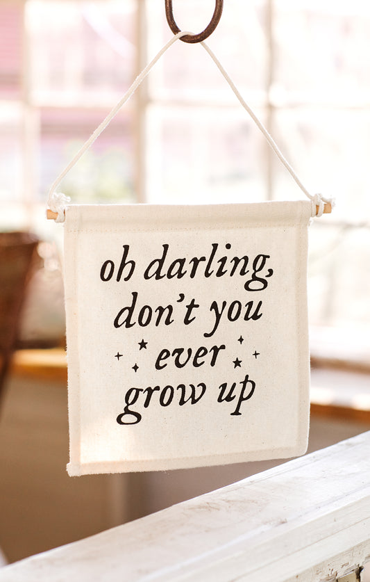 Taylor Swift Don't You Ever Grow Up Swiftie Canvas Hang Sign